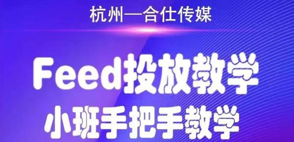 合仕传媒Feed投放教学，手把手教学，开车烧钱必须自己会-云途资源库
