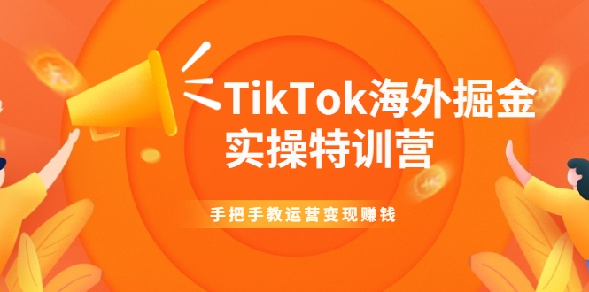 TikTok海外掘金实操特训营：手把手教运营变现赚钱-云途资源库