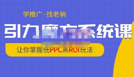 老衲·引力魔方系统课，让你掌握低PPC高ROI玩法，价值299元-云途资源库