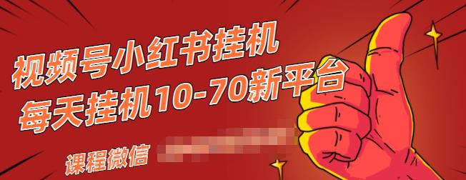 视频号小红书抖音挂机项目，小白无脑操作，按照要求来，单号每天几十米-云途资源库