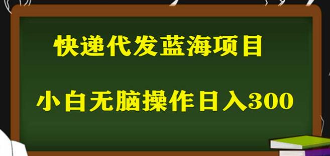 2023最新蓝海快递代发项目，小白零成本照抄也能日入300+-云途资源库