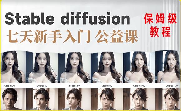 【AI训练营】全网第一个系统的stable diffusion基础课，新手入门必看-云途资源库