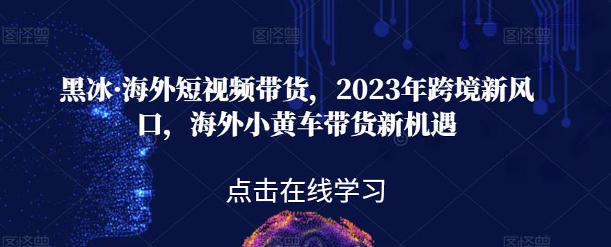 黑冰·海外短视频带货，2023年跨境新风口，海外小黄车带货新机遇-云途资源库