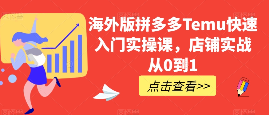海外版拼多多Temu快速入门实操课，店铺实战从0到1-云途资源库