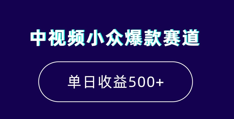 中视频小众爆款赛道，7天涨粉5万+，小白也能无脑操作，轻松月入上万【揭秘】-云途资源库