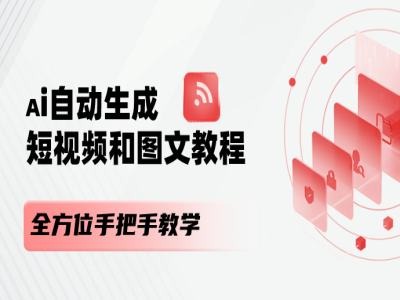 AI自动生成短视频和图文课程，全方位手把手教学-云途资源库
