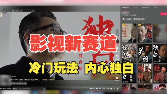 最新影视解说玩法，人物独白，30天涨粉24万+，全流程拆解【揭秘】-云途资源库