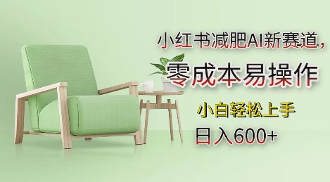 小红书减肥AI新赛道，零成本易操作，日入多张，小白轻松上手【揭秘】-云途资源库