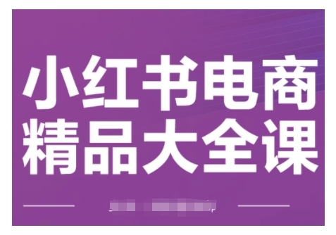 小红书电商精品大全课，快速掌握小红书运营技巧，实现精准引流与爆单目标，轻松玩转小红书电商(更新2月)-云途资源库