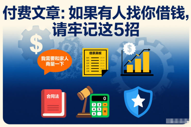 付费文章：如果有人找你借钱，请牢记这5招-云途资源库