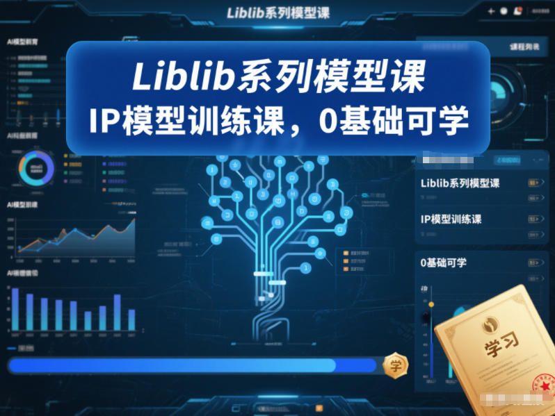 Liblib系列模型课，IP模型训练课，0基础可学-云途资源库