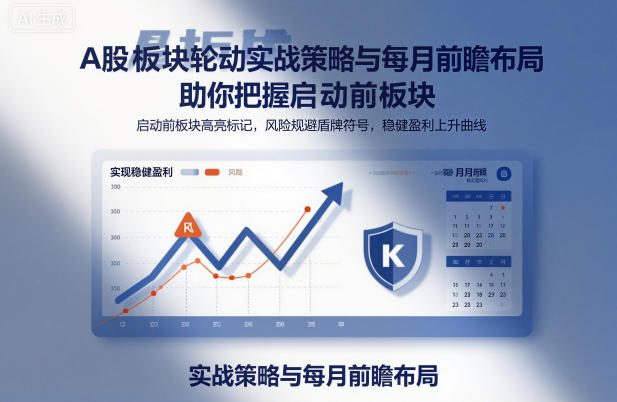A股板块轮动实战策略与每月前瞻布局，助你把握启动前板块，规避风险，实现稳健盈利-云途资源库