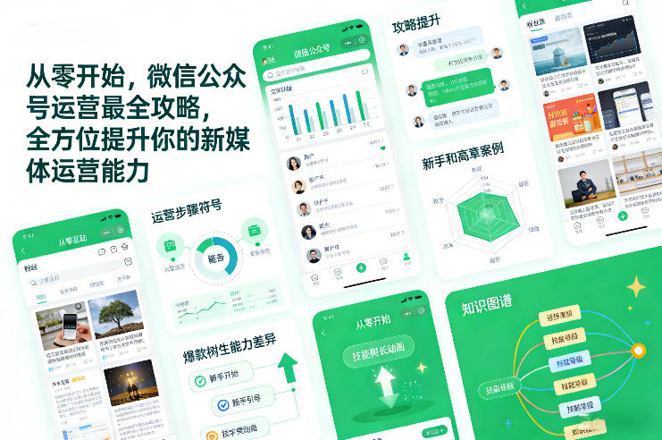从零开始，微信公众号运营最全攻略，全方位提升你的新媒体运营能力-云途资源库