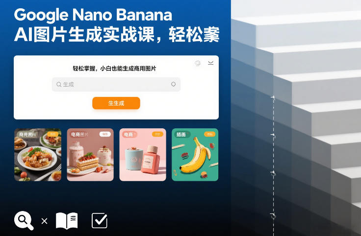 Google Nano Banana AI图片生成实战课，轻松掌握，小白也能生成商用图片-云途资源库