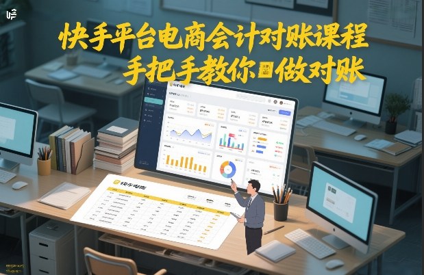 快手平台电商会计对账课程，手把手教你做对账-云途资源库