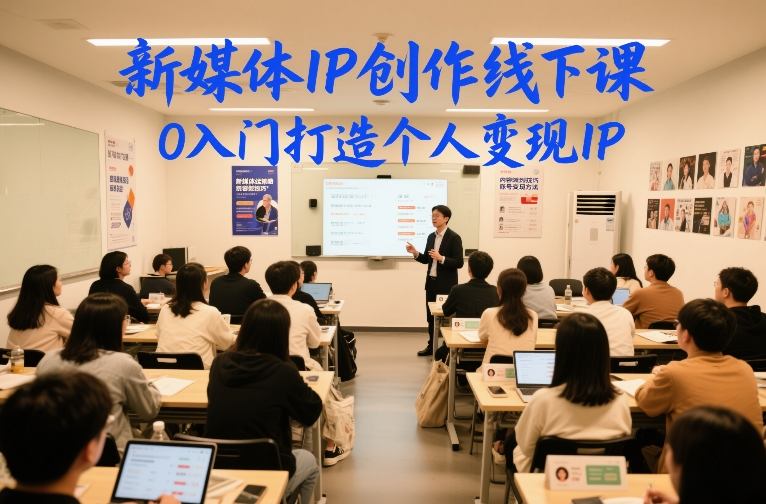 新媒体IP创作线下课，0入门打造个人变现IP-云途资源库