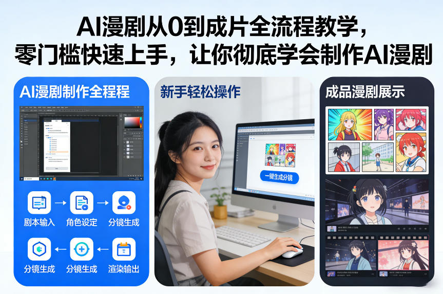 AI漫剧从0到成片全流程教学，零门槛快速上手，让你彻底学会制作AI漫剧【保姆级教程】-云途资源库