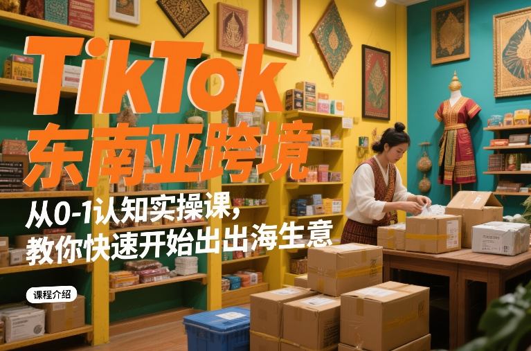 TikTok东南亚跨境从0-1认知实操课，教你快速开始出海生意-云途资源库