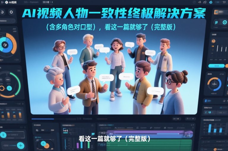 AI视频人物一致性终极解决方案（含多角色对口型），看这一篇就够了（完整版）-云途资源库