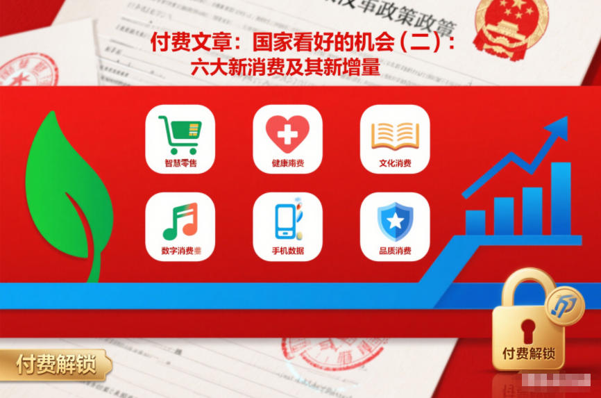 付费文章：国家看好的机会(二)：六大新消费及其新增量-云途资源库