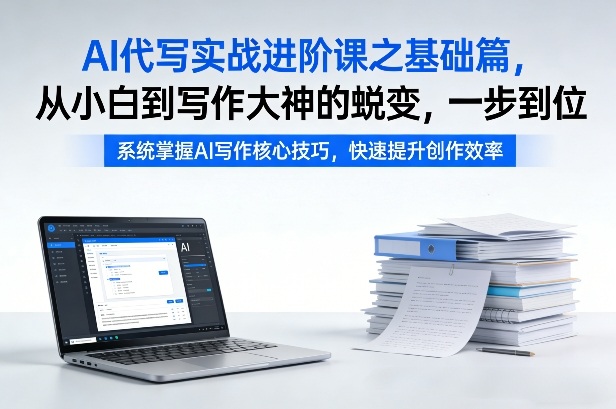 AI代写实战进阶课之基础篇，从小白到写作大神的蜕变，一步到位【揭秘】-云途资源库