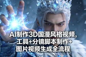 AI制作3D国漫风格视频,工具+分镜脚本制作+图片视频生成全流程-云途资源库