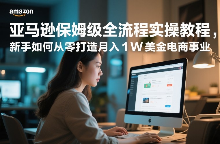 亚马逊保姆级全流程实操教程，新手如何从零打造月入1W美金电商事业-云途资源库