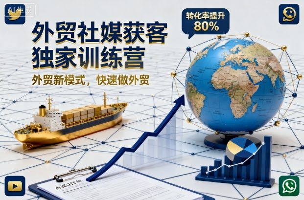 外贸社媒获客独家训练营，外贸新模式，快速做外贸（更新26年2月）-云途资源库