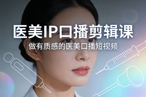 医美IP口播剪辑课，做有质感的医美口播短视频-云途资源库