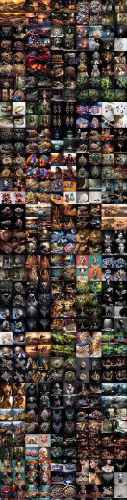 460+专业Midjourney珠宝摄影AI提示词戒指，项链-耳环-手链-宝石等，立即开始创作珠宝艺术-云途资源库