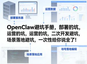 OpenClaw小龙虾避坑手册，部署的坑，运营的坑，二次开发避坑，场景落地避坑，一次性给你说全了！-云途资源库