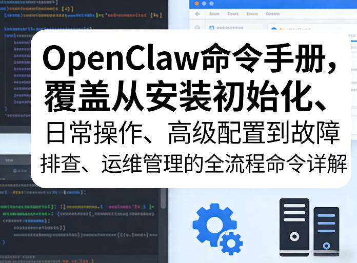 OpenClaw命令手册，覆盖从安装初始化、日常操作、高级配置到故障排查、运维管理的全流程命令详解-云途资源库
