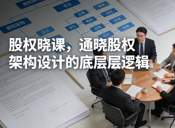 股权晓课，通晓股权架构设计的底层逻辑-云途资源库