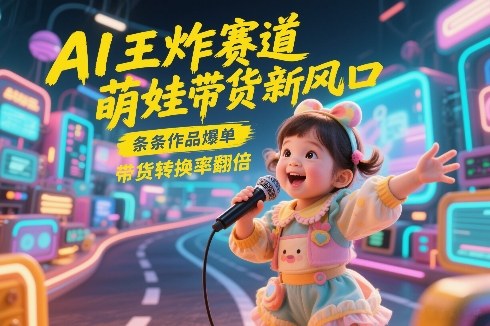AI王炸赛道，萌娃带货新风口，条条作品爆单，带货转换率翻倍，核心逻辑拆解-云途资源库