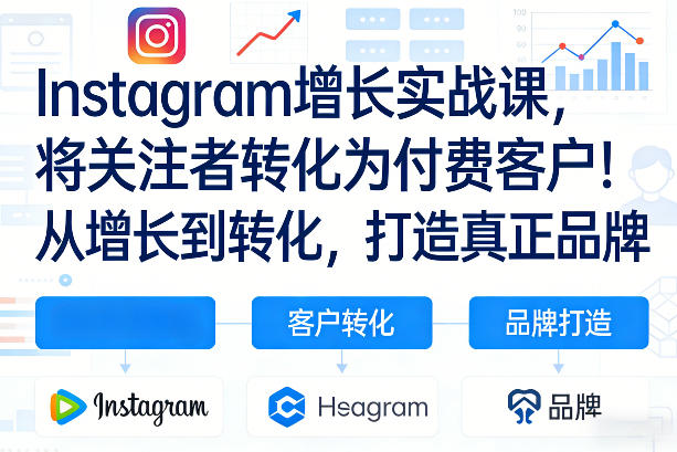 Instagram增长实战课，将关注者转化为付费客户！从增长到转化，打造真正品牌（双语字幕）-云途资源库