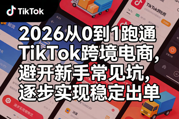 2026从0到1跑通TikTok跨境电商，避开新手常见坑，逐步实现稳定出单-云途资源库