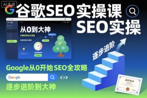 谷歌SEO实操课，Google从0开始SEO全攻略，逐步进阶到大神（更新26年）-云途资源库