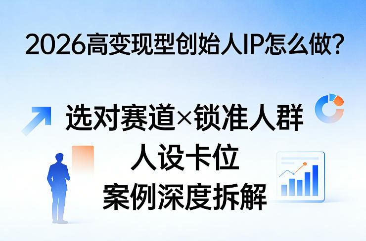 2026高变现型创始人IP怎么做？选对赛道×锁准人群×人设卡位×案例深度拆解-云途资源库