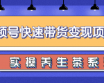 柚子视频号带货实操变现项目，零基础操作养身茶月入10000+-云途资源库