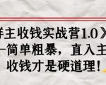 《群主收钱实战营1.0》——简单粗暴，直入主题，收钱才是硬道理-云途资源库