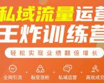 私域流量运营王炸训练营：全网引流+裂变涨粉+私域运营+高效成交-云途资源库