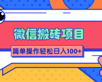 微信搬砖项目，简单几步操作即可轻松日入100+【批量操作赚更多】-云途资源库
