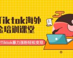 最新Tiktok海外掘金培训课堂：带你玩转Tiktok暴力涨粉轻松变现-云途资源库