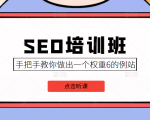 SEO培训班课程，手把手教你做出一个权重6的例站，价值8000元-云途资源库