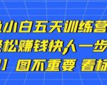 卓让闲鱼小白五天训练营，每天一小时，轻松赚钱快人一步-云途资源库
