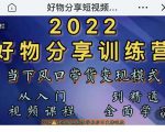 萌飞好物·2022抖音好物分享训练营，当下风口带货变现模式，从入门到精通-云途资源库