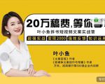 叶小鱼21天短视频文案拆书营，学完轻松搞定各类书单短视频文案-云途资源库
