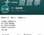 十一说故事·故事性中视频，观众快速共鸣从而快速变现的中视频玩法-云途资源库