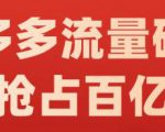 阿杰·拼多多流量破局:如何打黑标，爆款的思路，拼多多流量框架，快速抢占百亿流量-云途资源库