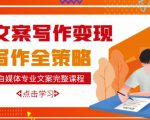自媒体专业文案写作变现，月入10W+写作策略，教你从零开始学写作-云途资源库